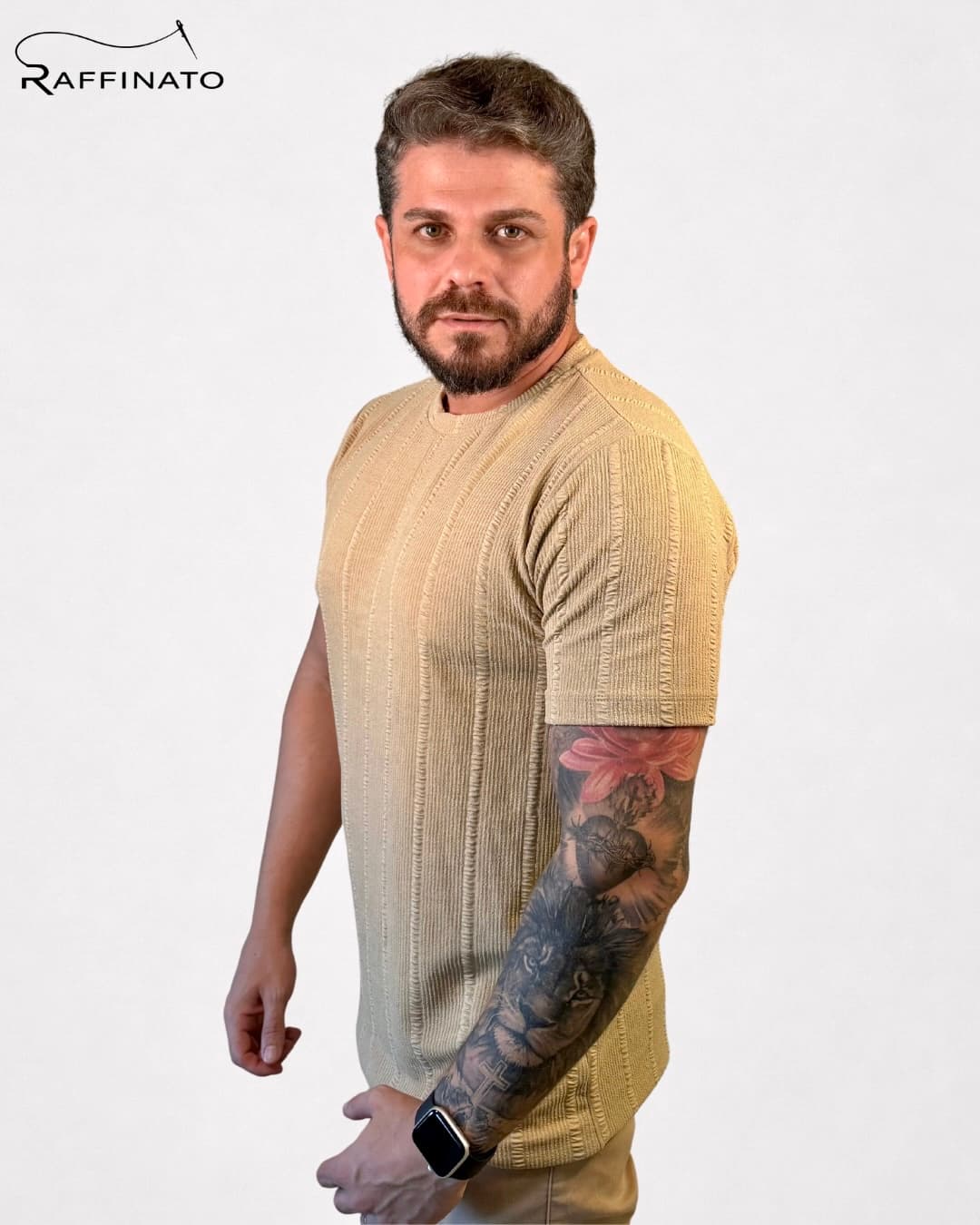 Canelada Areia Gola Careca Masculino